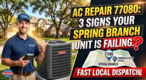 Fast AC repair 77080 Houston in Spring Branch near Hammerly Blvd